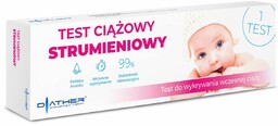 Diather Test Ciążowy hCG Strumieniowy - domowa diagnoza