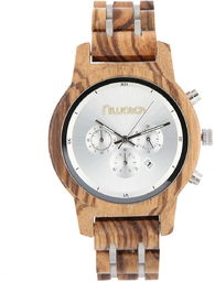 Damski zegarek drewniany Niwatch CHRONO - ZEBRAWOOD