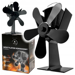 Wentylator kominkowy 5-łopatkowy termoelektryczny dystrybutor ciepła