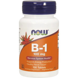 Now Foods Vitamin Witamina B-1 Thiamine 100 Mg