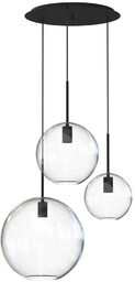 Lampa wisząca SPHERE III szer. 50cm 3xE27 transparentny