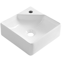 Umywalka narożna 30x30x11cm ceramiczna kwadrat , biały NEXA