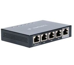 Ubiquiti ER-X-EU 5x10/100/1000Mb/s PoE Czarny Router przewodowy