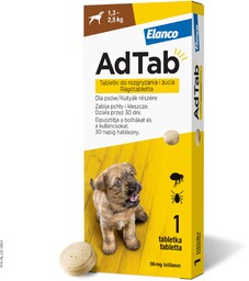 AdTab tabletki do rozgryzania i żucia przeciw pchłom