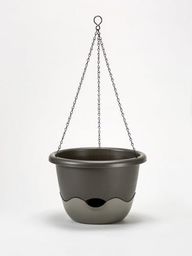 Doniczka wisząca 4,5L samonawadniająca 25x17x14 cm Antracyt/Szary MARETA