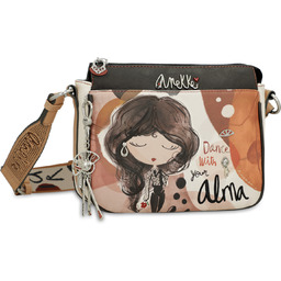 Anekke Pomarańczowa Damska Listonoszka Na Ramię Z Laleczką