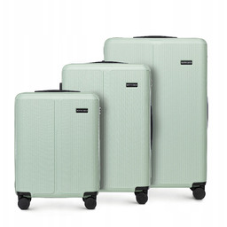 Zestaw walizek Wittchen Stripes Line 56-3A-60S-80P miętowa 36L/65L/96L