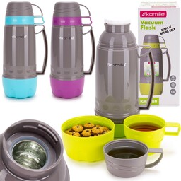 TERMOS BIDON TERMICZNY SZKLANY WKŁAD dwa kubeczki