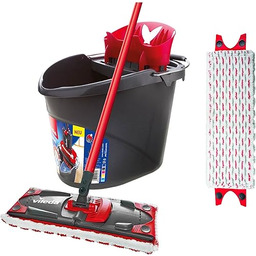 Vileda Ultramat Mop, Szary/Czerwony, 44,9 x 28,9 x