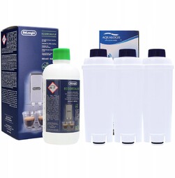 Odkamieniacz do ekspresu Delonghi Ecodecalk + 3x filtr