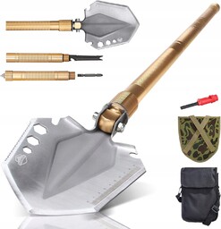 Saperka Składana Łopatka Polowa Kilof Survival XL 15w1Wojskowa