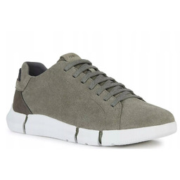 Geox Męskie Trampki Sznurowane Zielone Skórzane 39 Ż5u