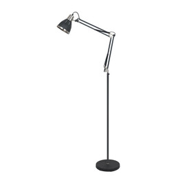 Italux Regulowana lampa podłogowa Remiro nowoczesna czarna