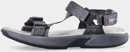 4F, Sandały męskie, Midshop shoes, ciemny szary, rozmiar