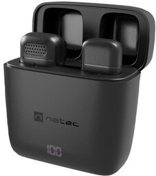 Natec Mikrofon HOPPER krawatowy bezprzewodowy USB-C