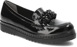 Armodo Czarne Półbuty Skórzane Eleganckie Buty