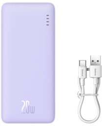 BASEUS POWERBANK AIRPOW 10000MAH 20W (FIOLETOWY)