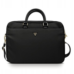 Guess Torba na laptop 16" czarny Nylon Triangle