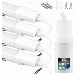 4x Lampa Sufitowa Oprawa hermetyczna Plafon Led ip65