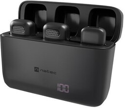 Natec Mikrofon Natec HOPPER krawatowy bezprzewodowy USB-C (2szt.)