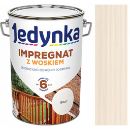 Jedynka Impregnat Do Drewna Z Woskiem 5l Biały