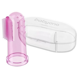 Babyono Szczotka Do Zębów I Masażu Dziąseł Różowa