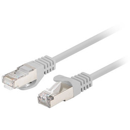 Patchcord Lanberg FTP kat.6 1,5m szary 10-pack