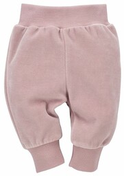 Pinokio Spodnie niemowlęce bawełniane Hello różowe, Rozmiar: 56