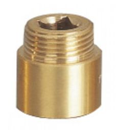 Przedłużka 1/2 x 20 mm, mosiądz