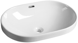 Sapho LIMA umywalka ceramiczna 59.5x39.5 cm biały BH7022