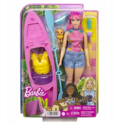 Barbie Daisy Na Kempingu Lalka+kajak