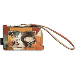 Anekke Pomarańczowy Mały Portfel Damski Z Laleczką