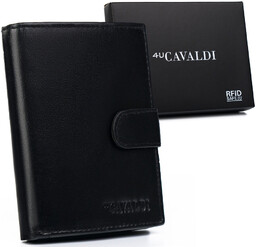 Skórzany męski portfel Cavaldi 0001-P-BS RFID