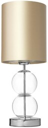 KASPA Lampa stołowa ZOE 41093107 szampańsko-srebrna lampka stołowa