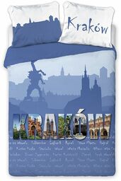 Faro Pościel bawełniana 160x200 Travel Kraków Sukiennice Wawel