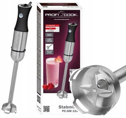 Blender Ręczny Mikser Kuchenny Wielofunkcyjny Turbo Inox Stalowy