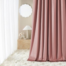 ZASŁONA WELUROWA BIANCA - RÓŻ INDYJSKI 180x250 TAŚMA