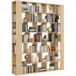 Edinos Premium Wysoki regał biblioteczka na książki dąb