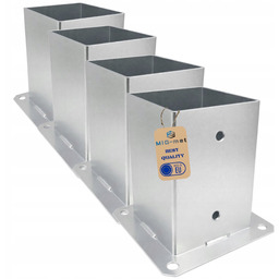 4x Podstawa Słupa 100x100mm Przykręcana Do Betonu Wspornik