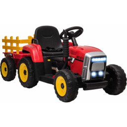Traktor elektryczny dziecięcy Homcom 136,5x50x52,5cm, różne kolory