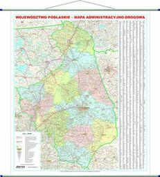 ArtGlob, mapa ścienna Województwo podlaskie WYDANIE 2025