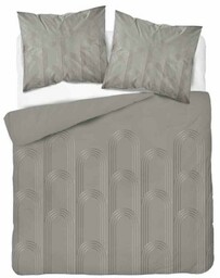 Pościel satynowa 160x200 Home Satin 64 geometryczna beżowa