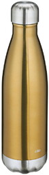 Butelka termiczna, stal nierdzewna, kolor złoty, 0,5 l