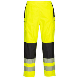 PORTWEST PW386 OSTRZEGAWCZE SPODNIE PRZECIWDESZCZOWE DAMSKIE PW3; ŻÓŁTY/CZARNY
