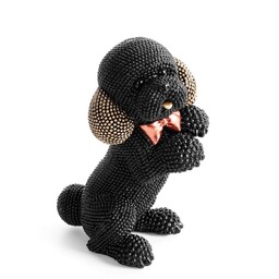 Eurofirany Figurka dekoracyjna Eldo 3 10x7x15 Pies czarna