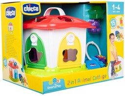 CHICCO Zabawka edukacyjna Sorter Domek zwierząt 2w1 00009610000000