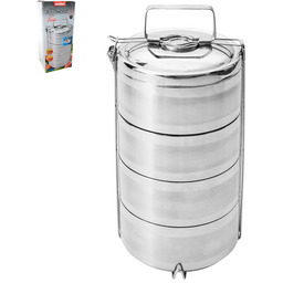 Menażka obiadowa ORION, 4-poziomowa, 4x1,1 l