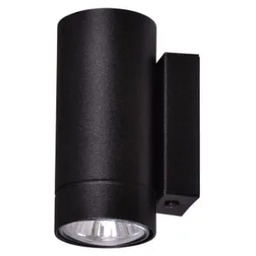 Lumes Czarny metalowy nowoczesny kinkiet tuba - 2X