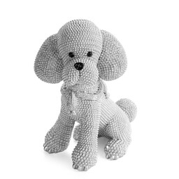 Eurofirany Figurka dekoracyjna Eldo 1 15x10x19 Pies srebrna