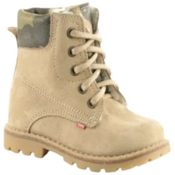 EMEL Geneva E2552A-4 beżowe trzewiki dziecięce ocieplane skóra